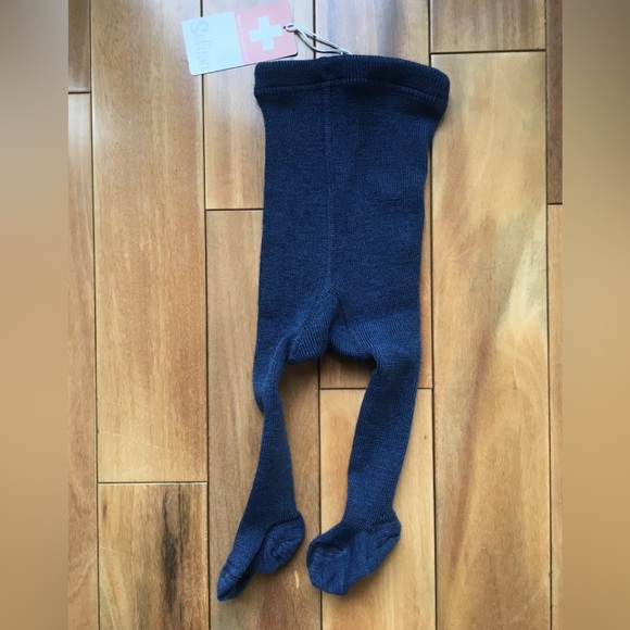 MamaOwl Selana baby merino/cotton tights - marine blue! - Picture 6 of 6